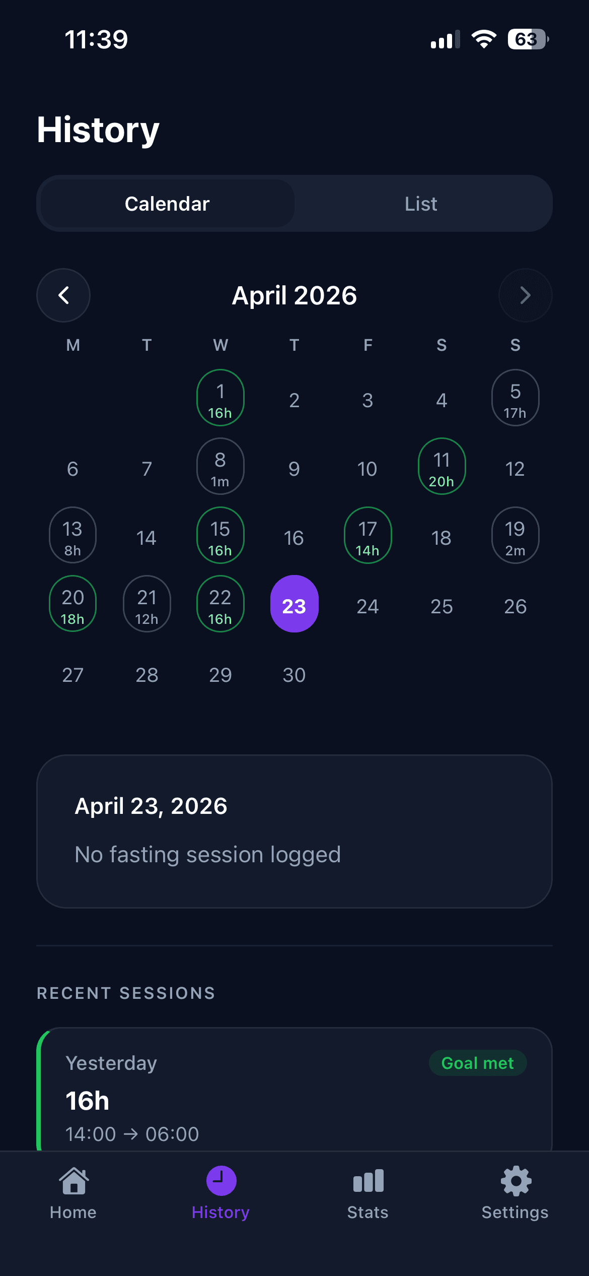 Fastiva calendar history