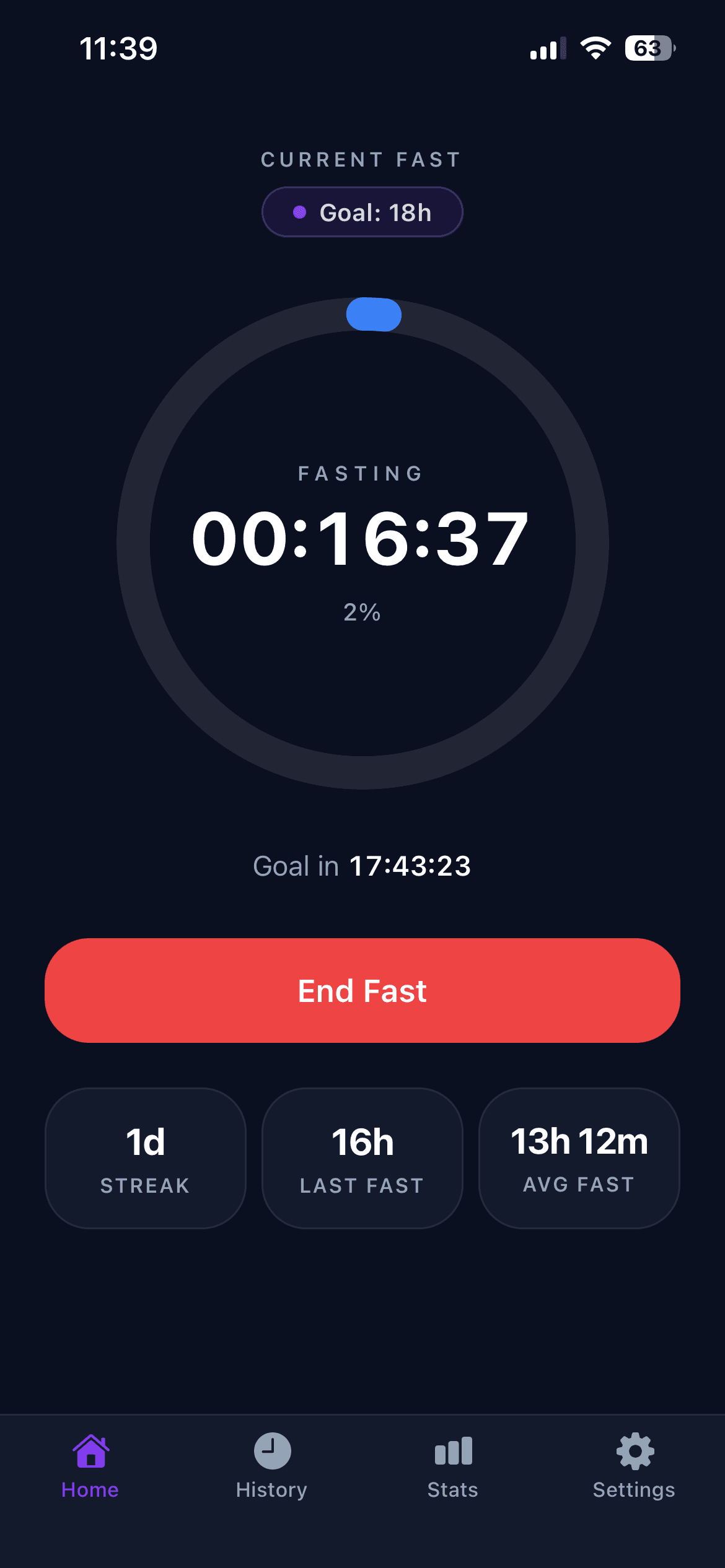 Fastiva fasting timer and progress